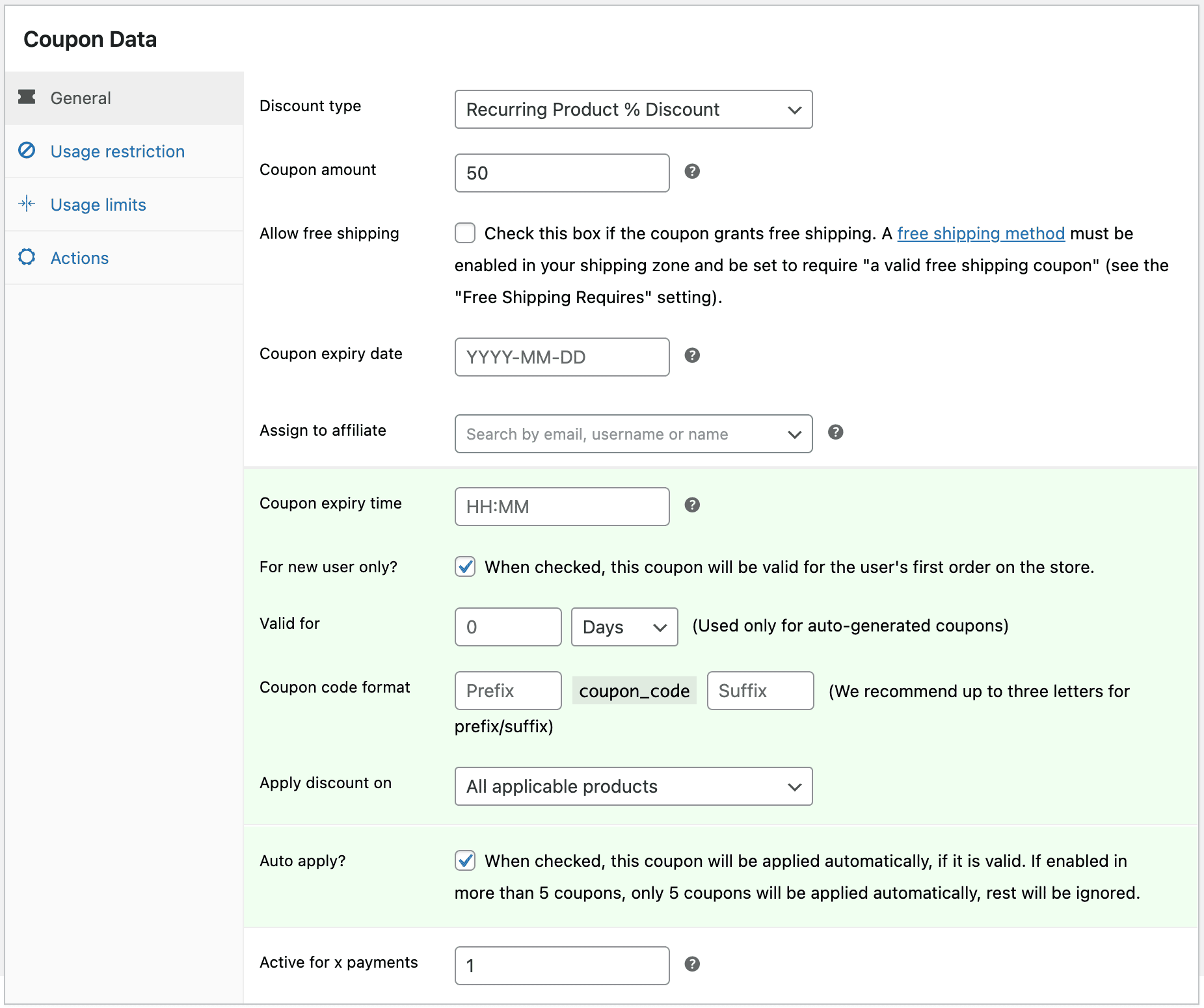 restrict coupon by billing address WooCommerce